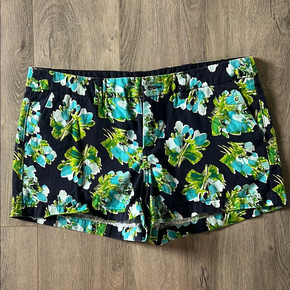 Merona Blue and Green Bermudas Vibrant Summer Style